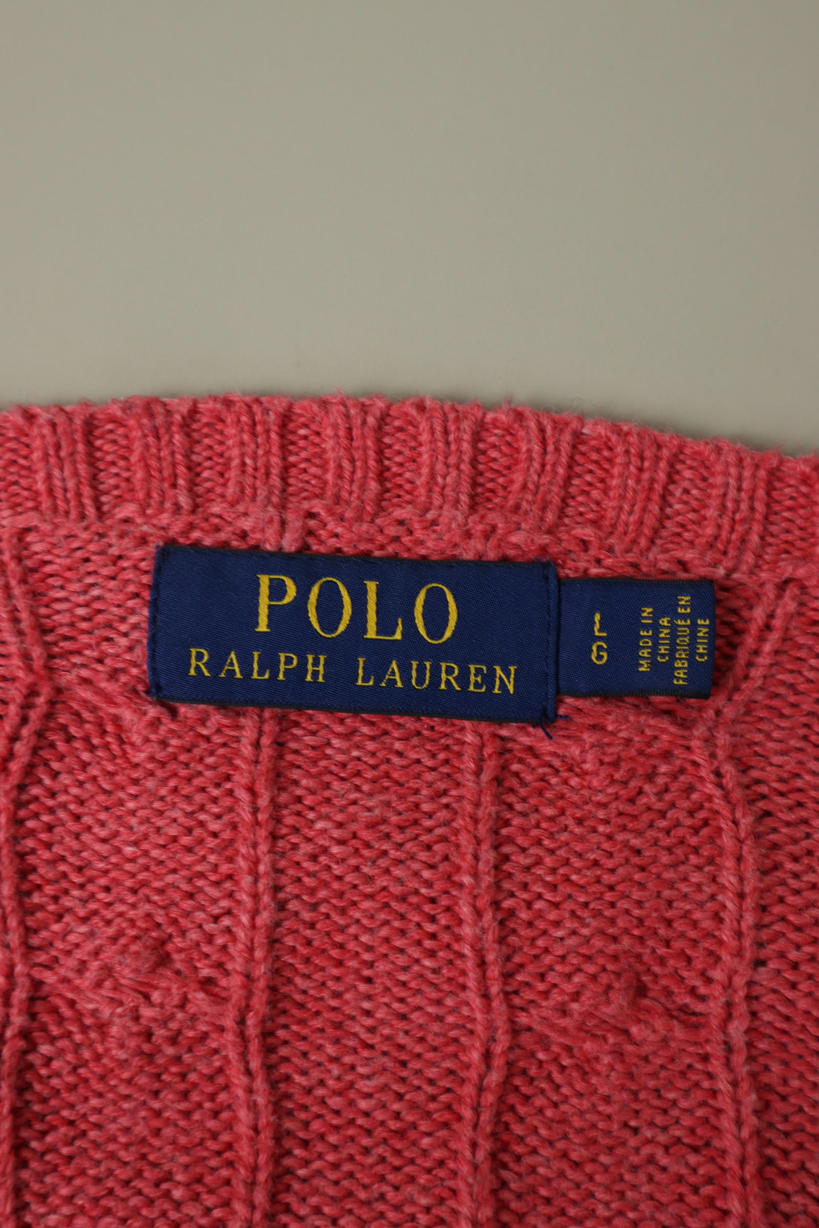 Ralph Lauren kabeltrui - L