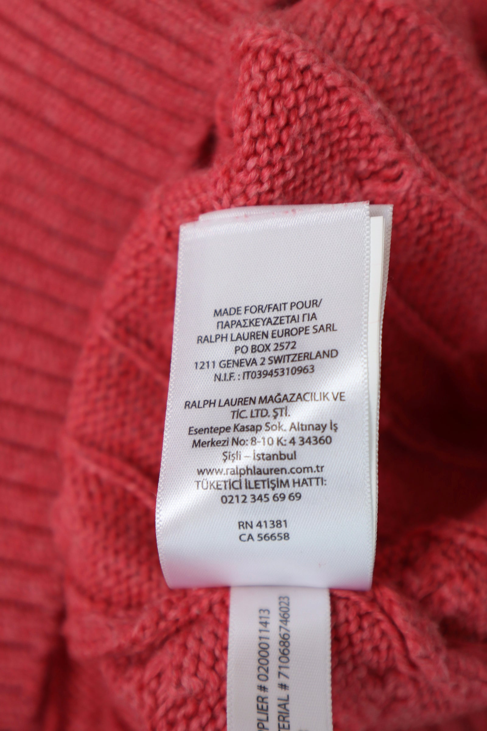 Ralph Lauren kabeltrui - L