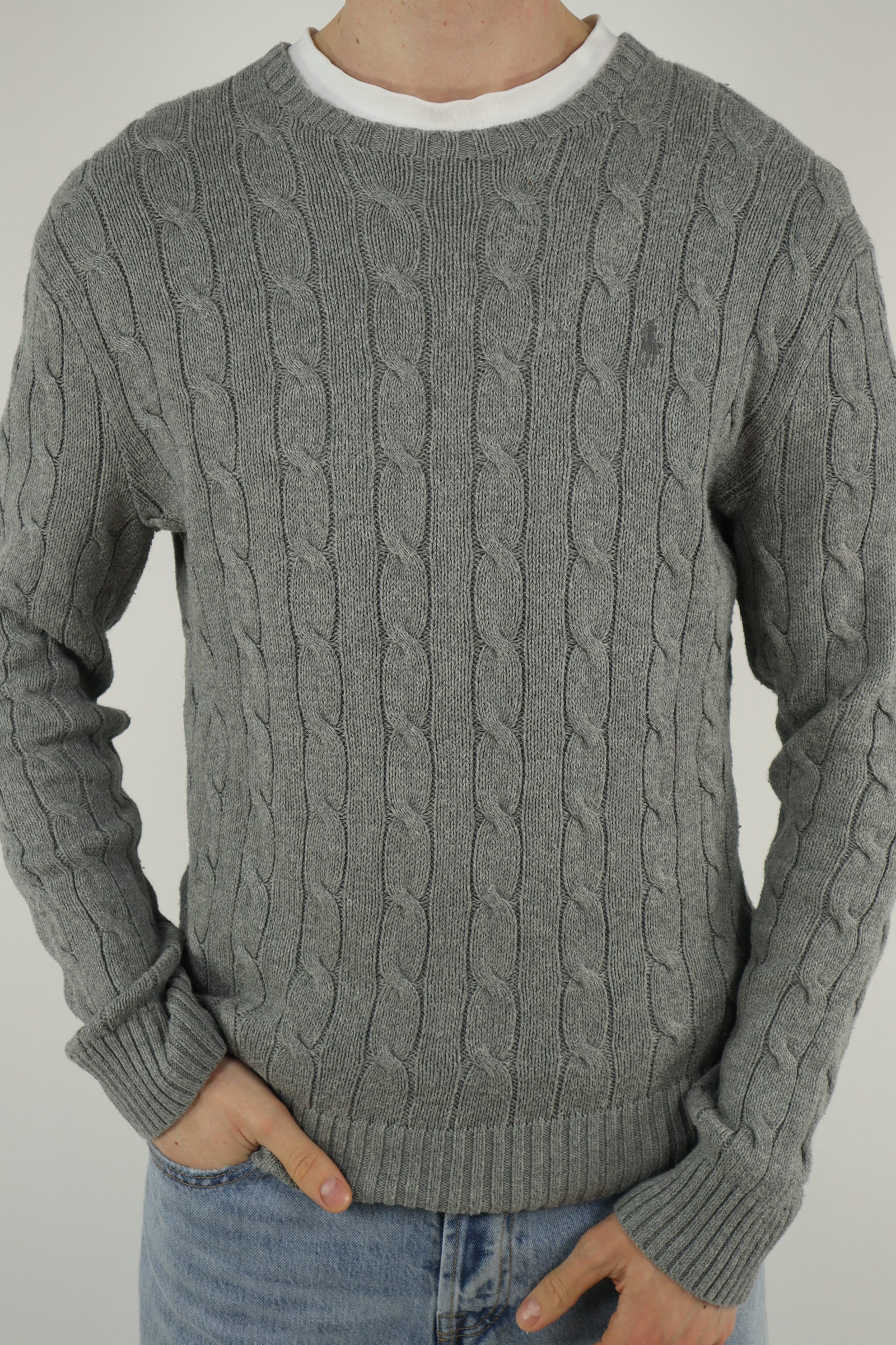 Ralph Lauren kabeltrui - M