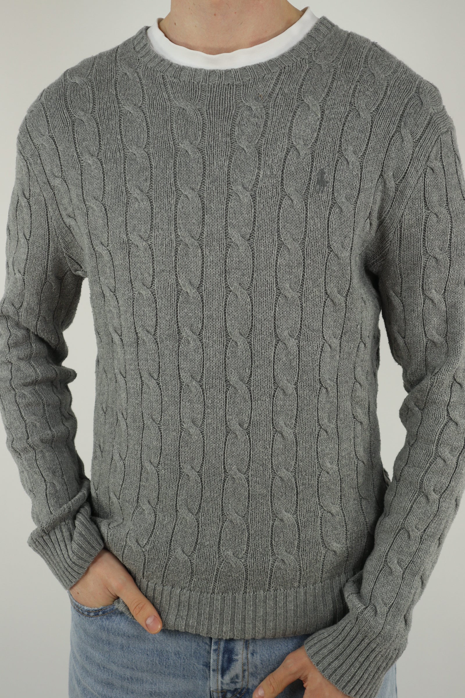Ralph Lauren kabeltrui - M