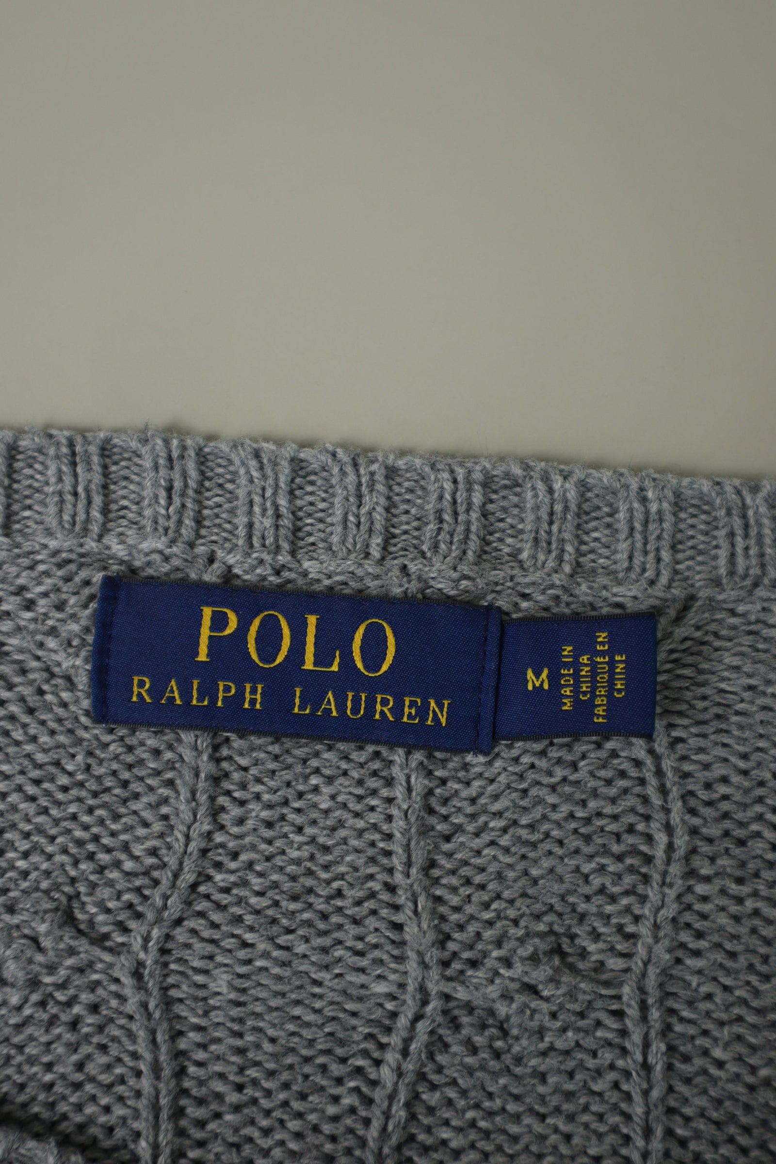 Ralph Lauren kabeltrui - M