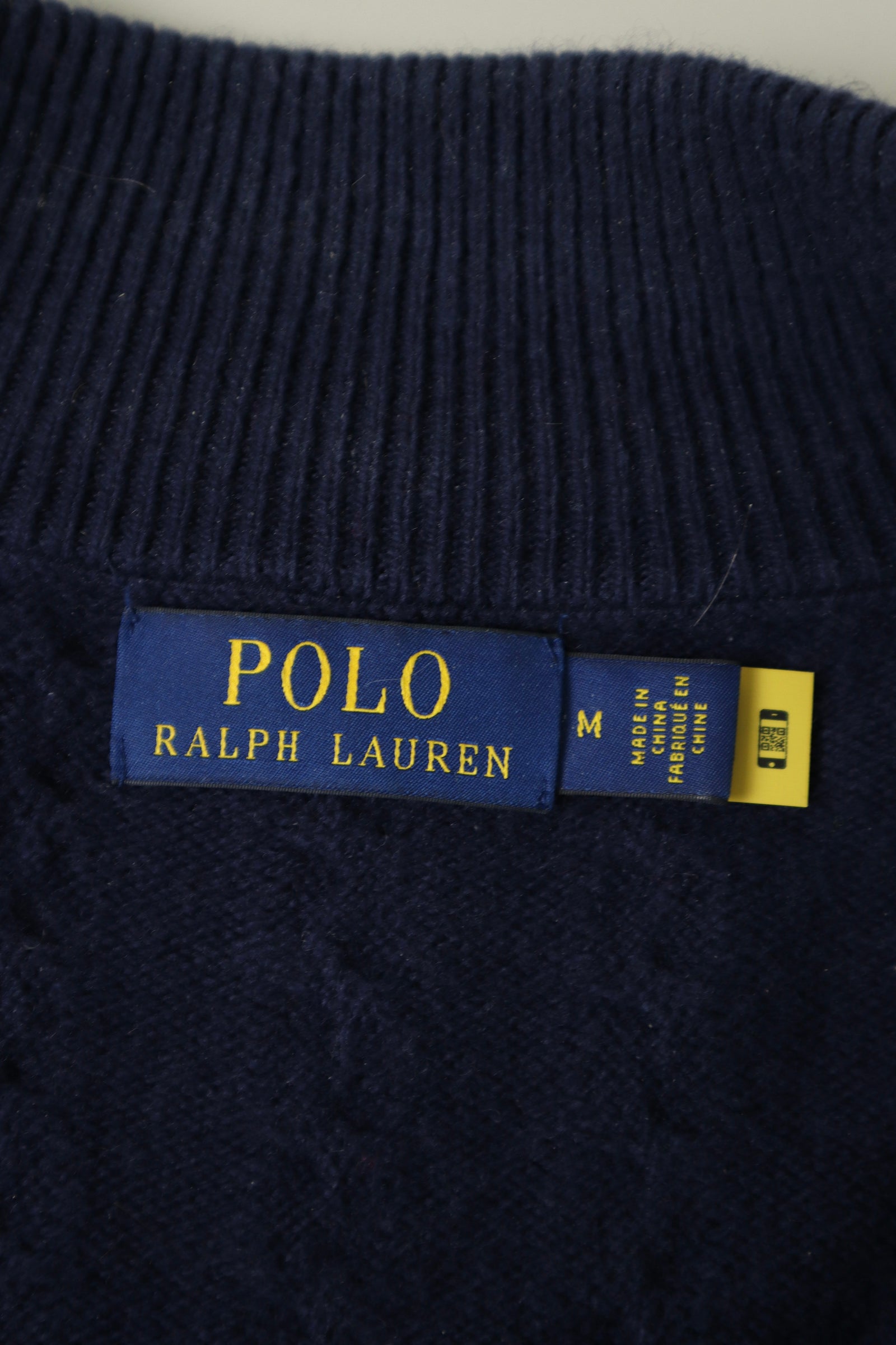 Ralph Lauren kabel quarter zip - M