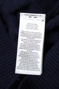 Ralph Lauren kabeltrui met kwart rits - M