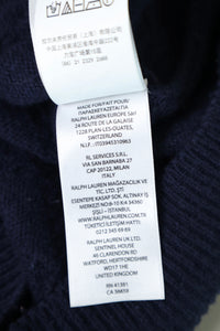 Ralph Lauren kabeltrui met kwart rits - M