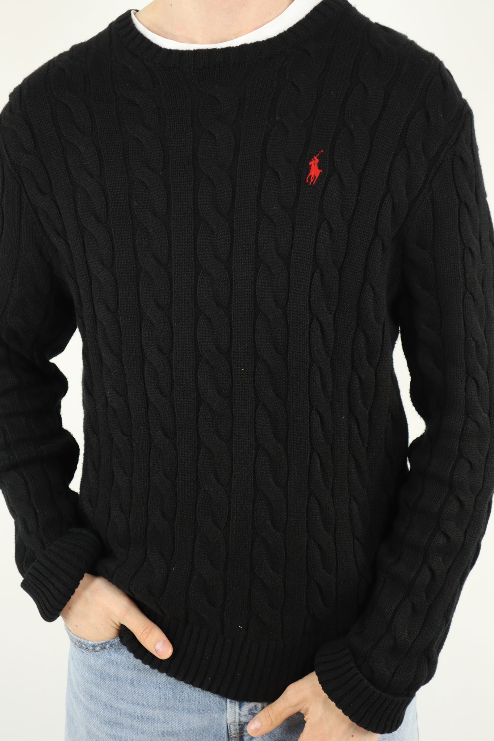 Ralph Lauren kabeltrui - M