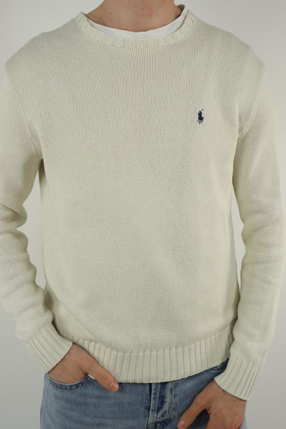 Ralph Lauren trui met ronde hals - S