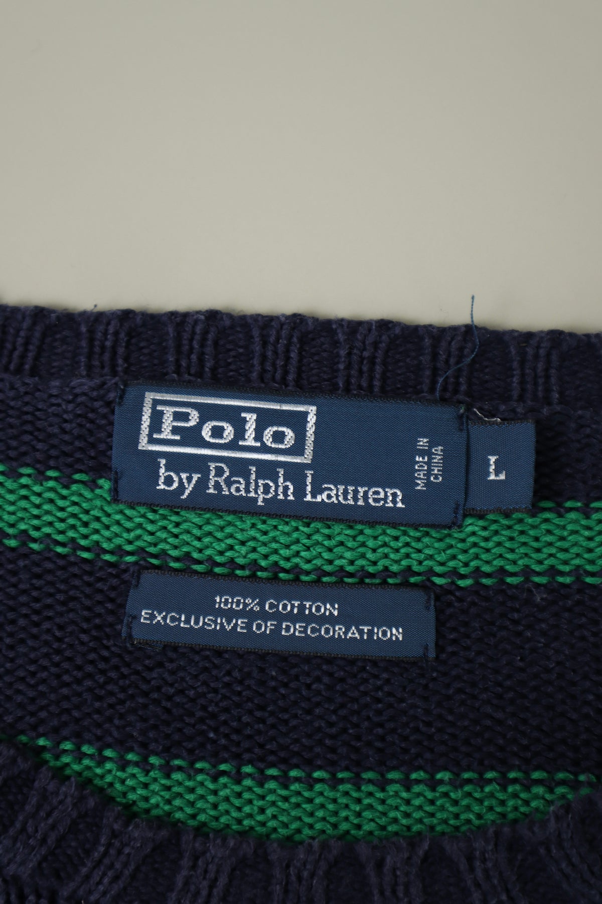 Ralph Lauren trui met ronde hals - M
