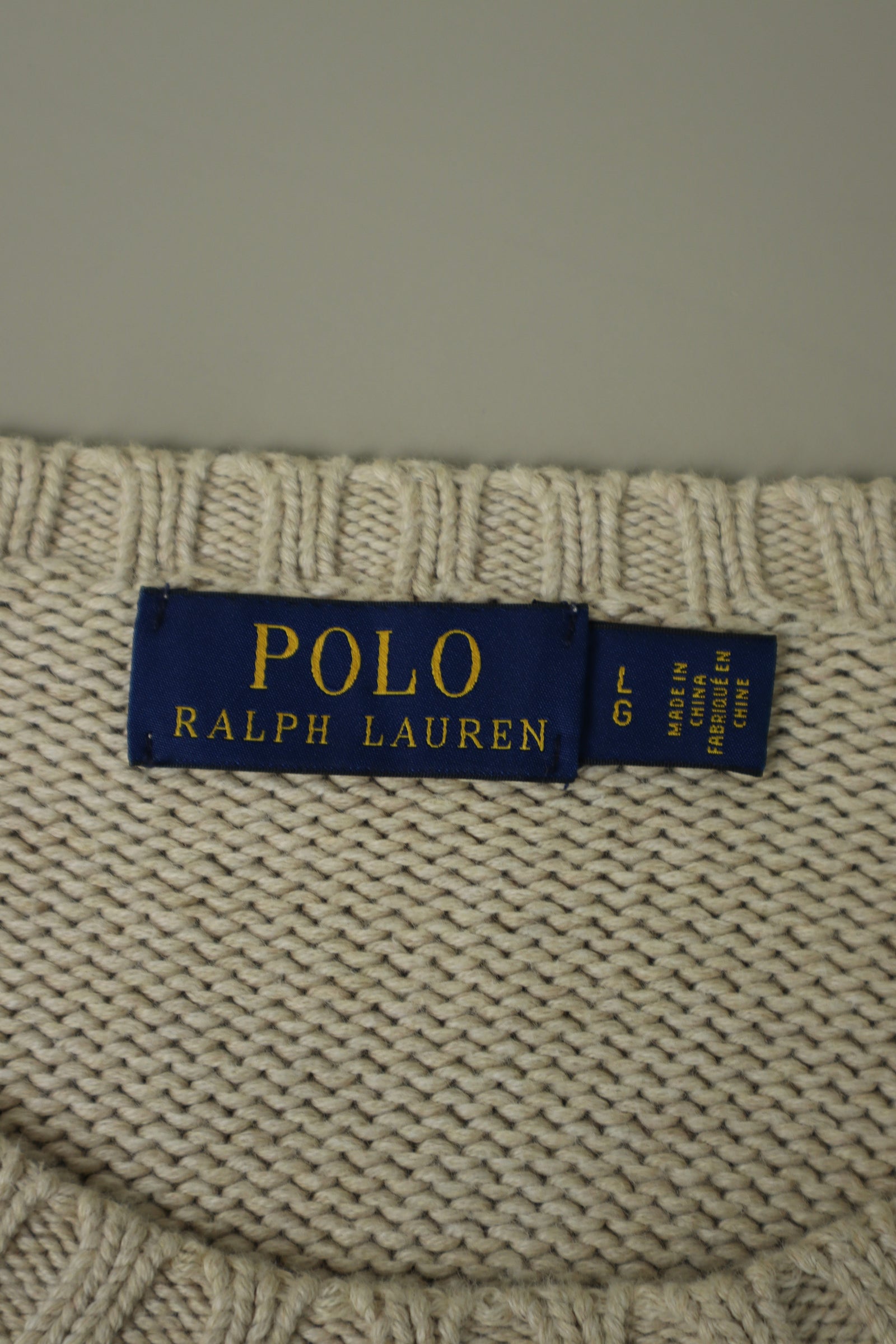 Ralph Lauren trui met ronde hals - L