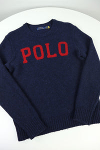 Ralph Lauren wollen trui met ronde hals - S