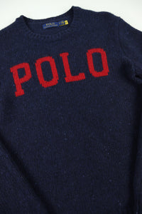 Ralph Lauren wollen trui met ronde hals - S