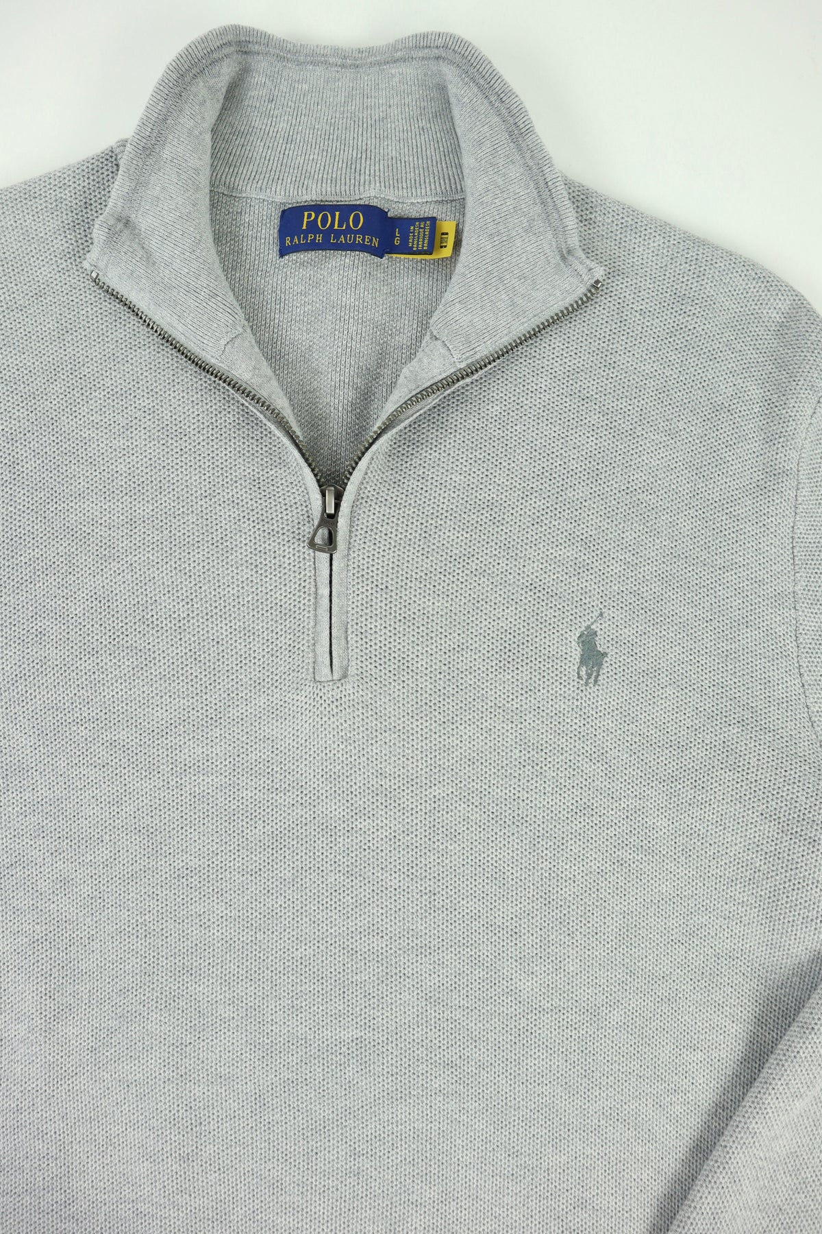Ralph Lauren trui met kwart rits - L