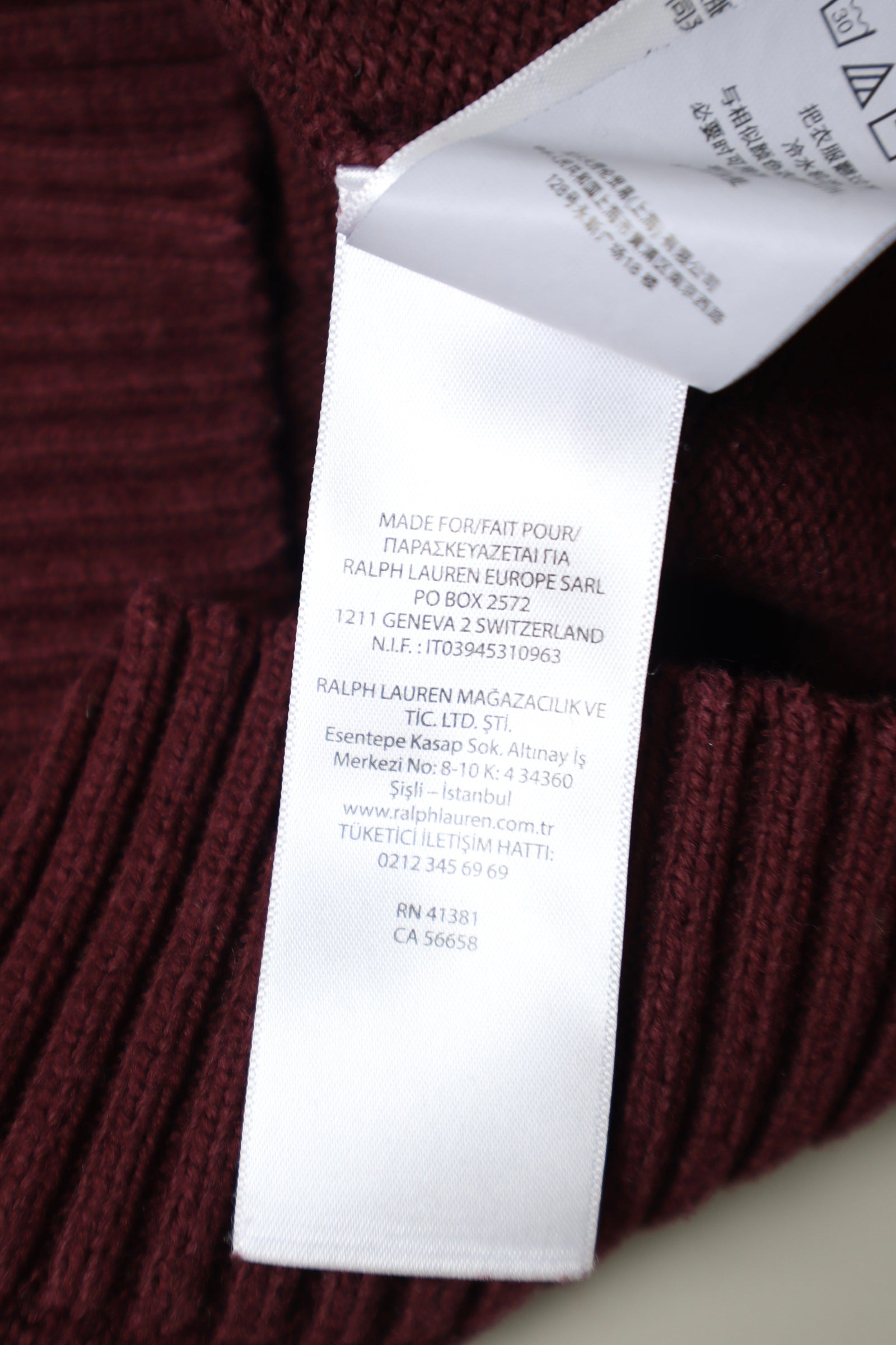 Ralph Lauren trui met ronde hals - M
