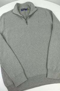 Ralph Lauren trui met kwart rits - M