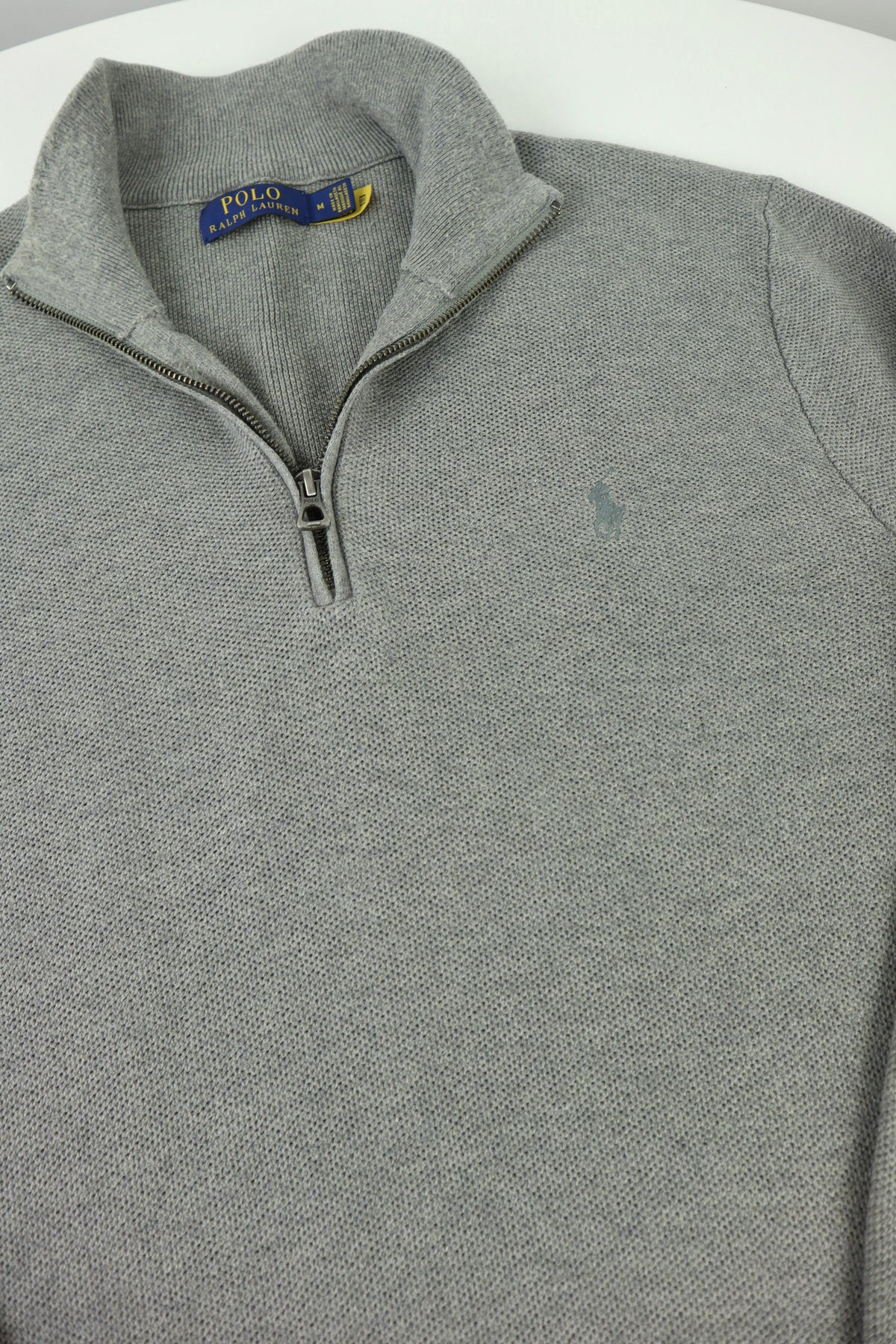 Ralph Lauren trui met kwart rits - M