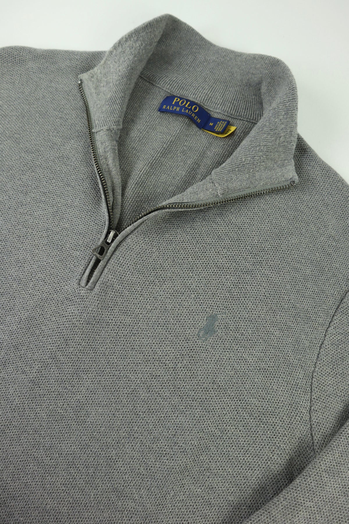 Ralph Lauren trui met kwart rits - M