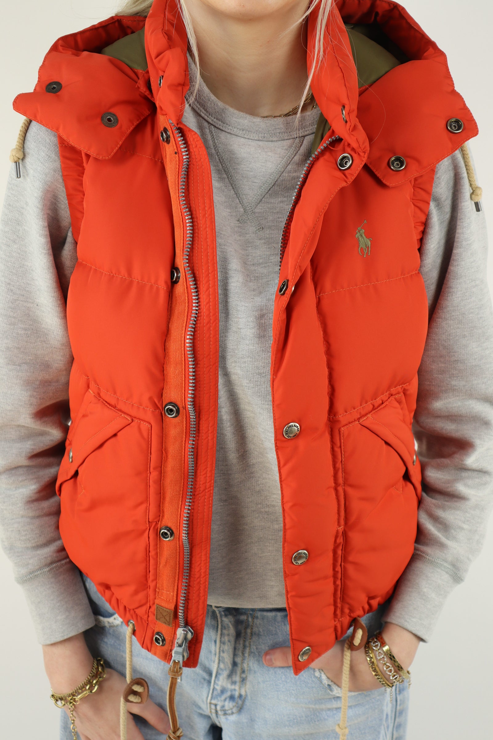 Ralph Lauren bodywarmer met capuchon - XS