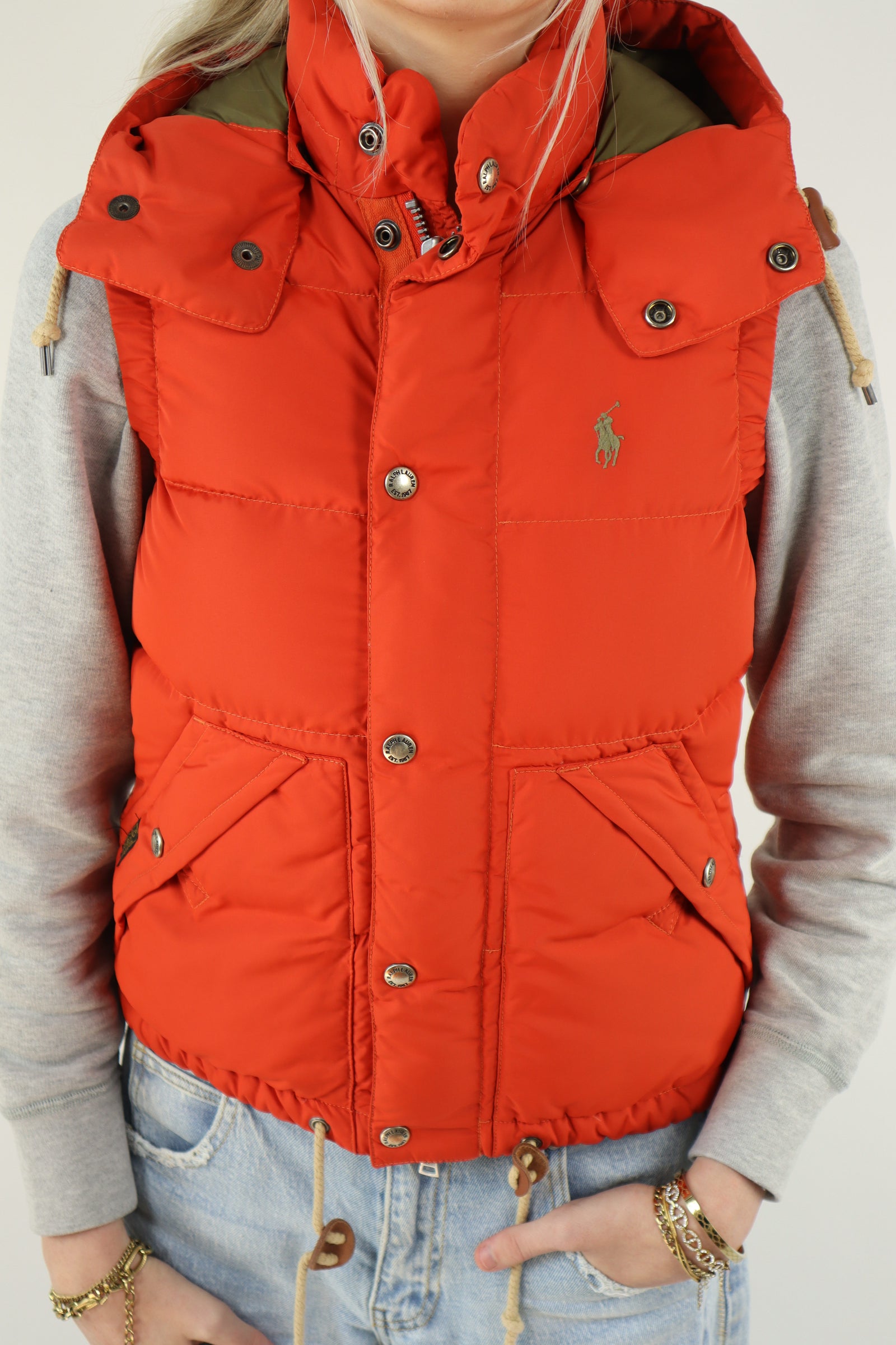 Ralph Lauren bodywarmer met capuchon - XS