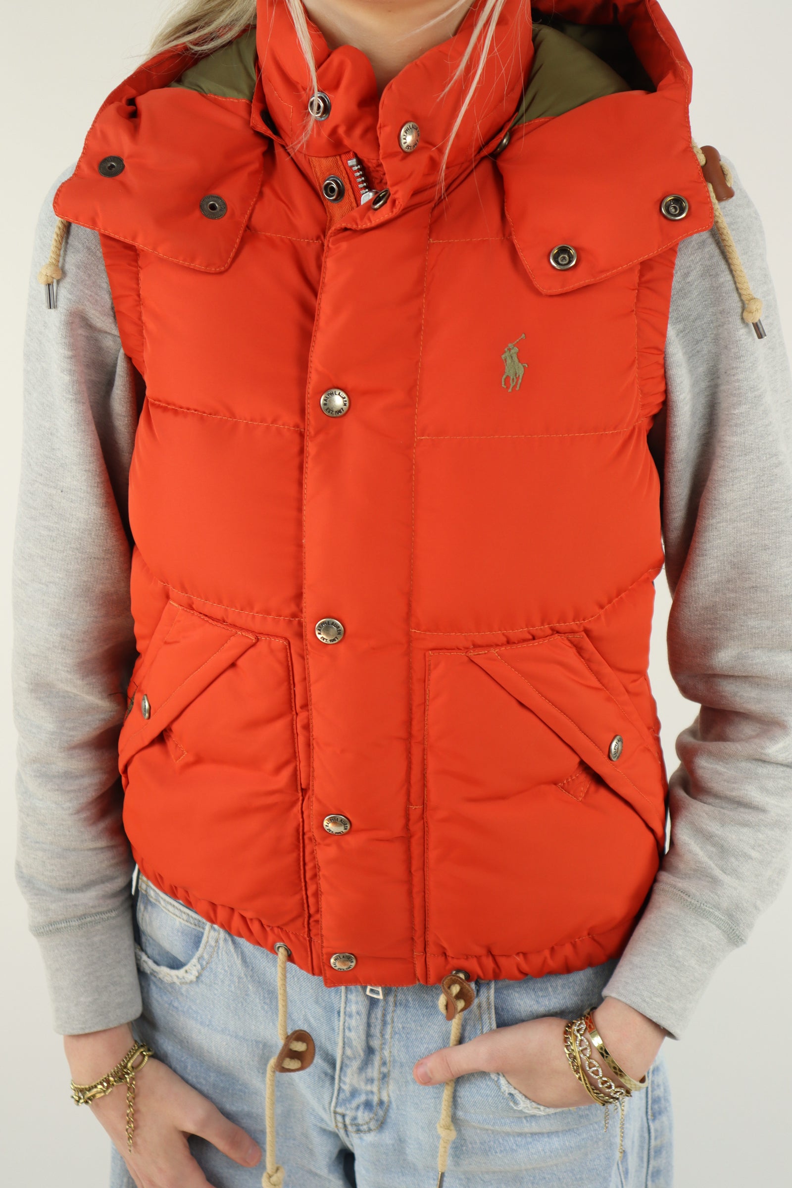 Ralph Lauren bodywarmer met capuchon - XS