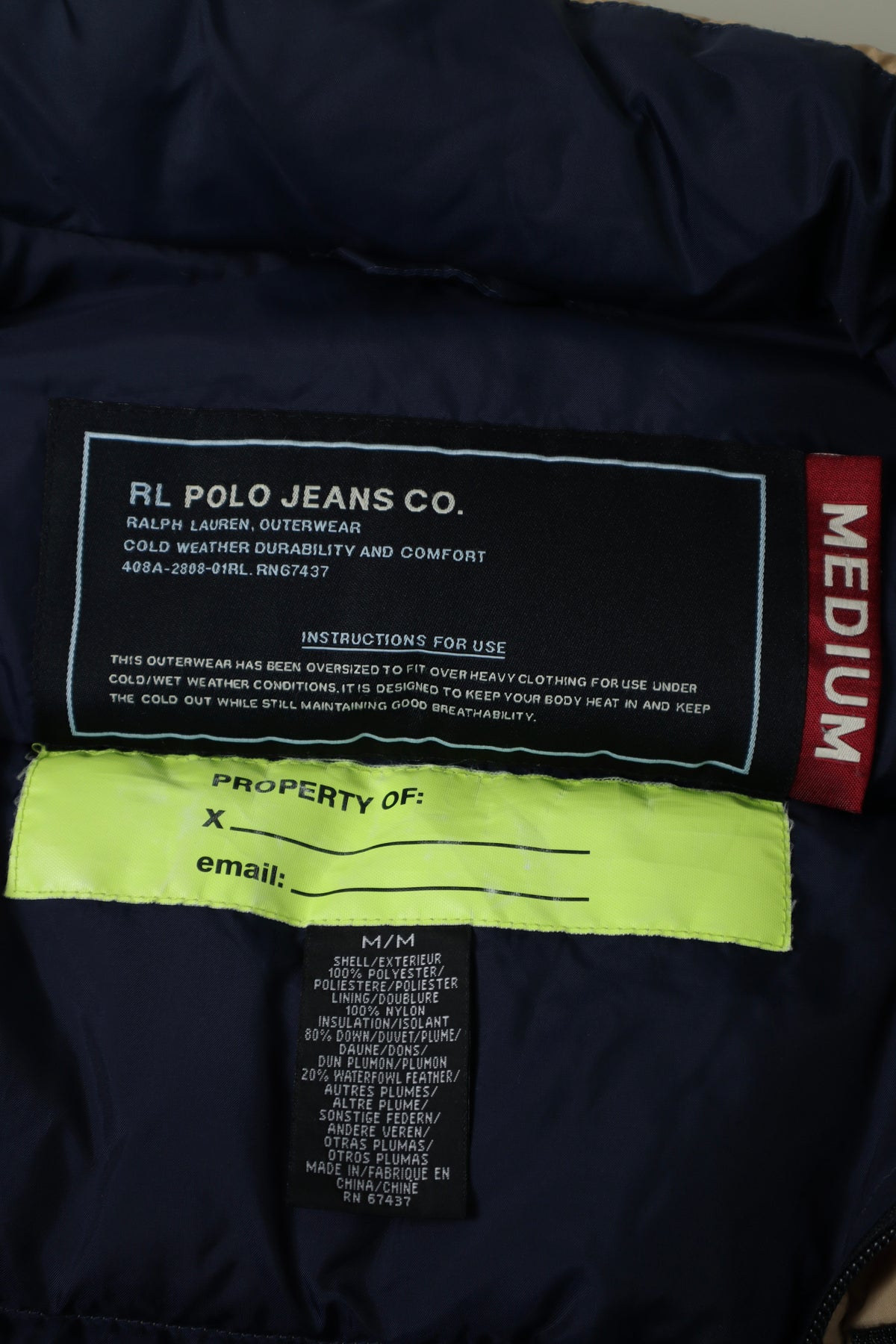Ralph Lauren Polo Sport puffer winterjas - M