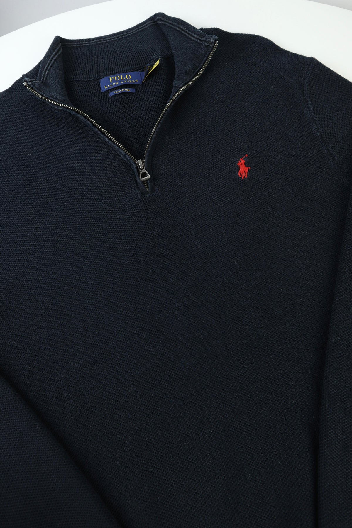 Ralph Lauren trui met kwart rits - S