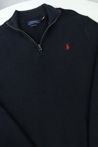 Ralph Lauren trui met kwart rits - S