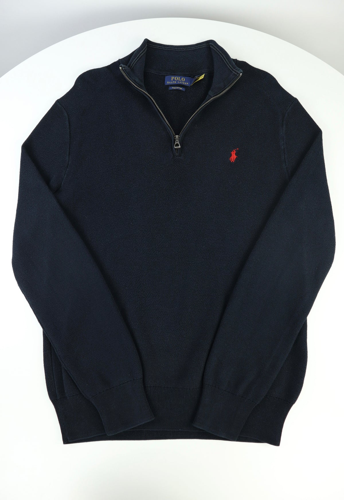 Ralph Lauren trui met kwart rits - S
