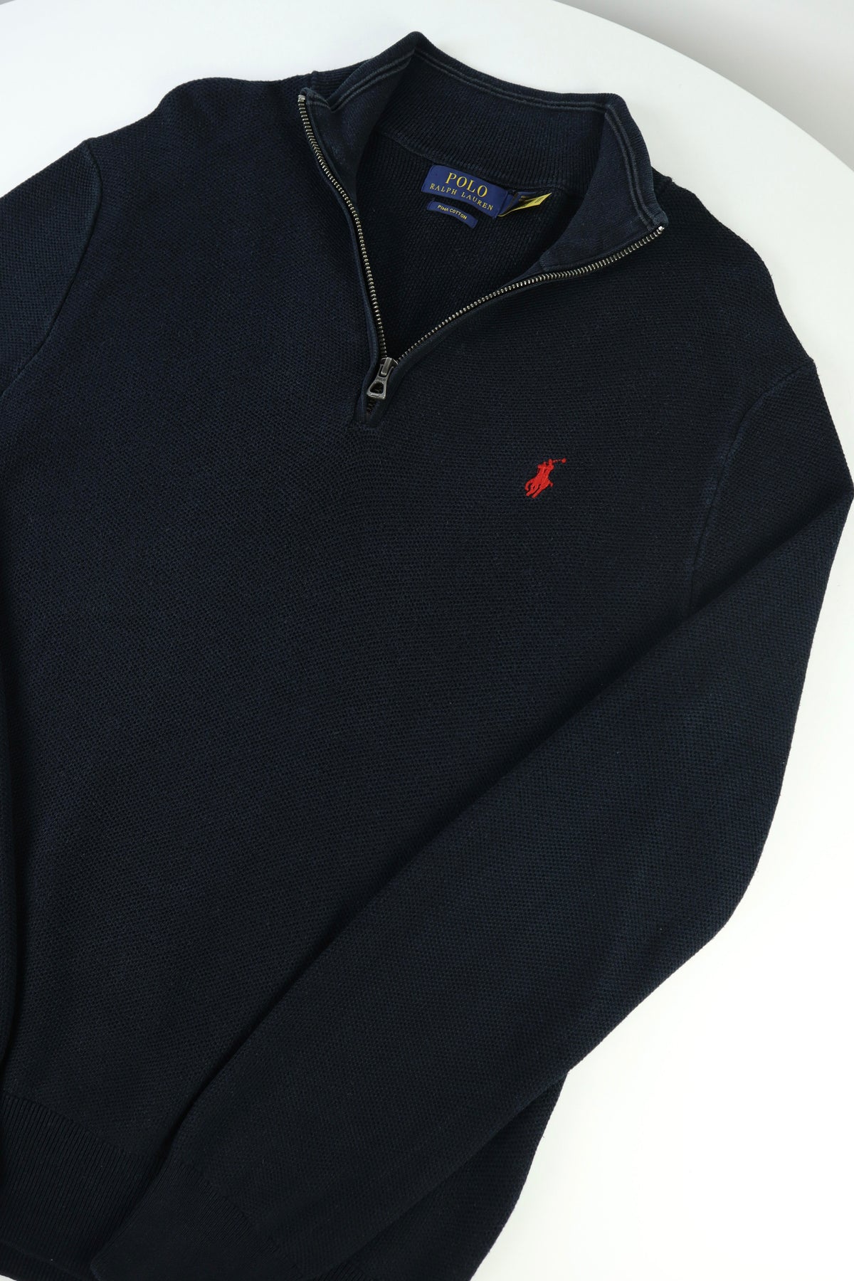 Ralph Lauren trui met kwart rits - S