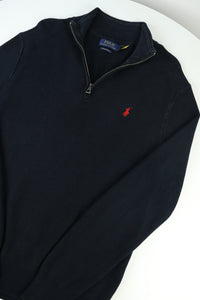 Ralph Lauren trui met kwart rits - S