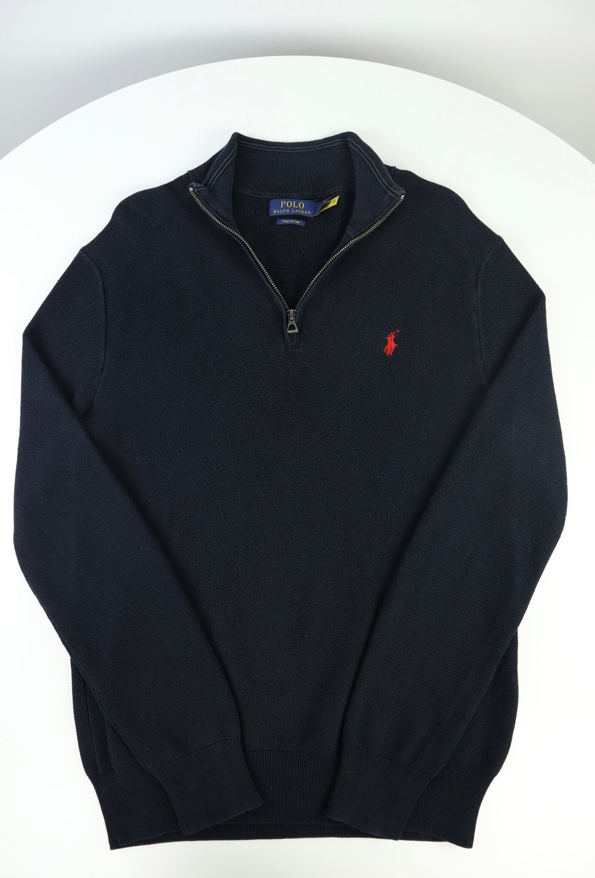 Ralph Lauren trui met kwart rits - S