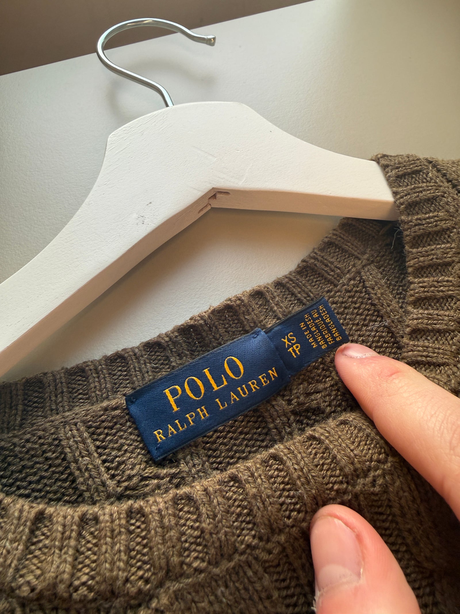 Ralph Lauren kabeltrui - XS (vrouwen)
