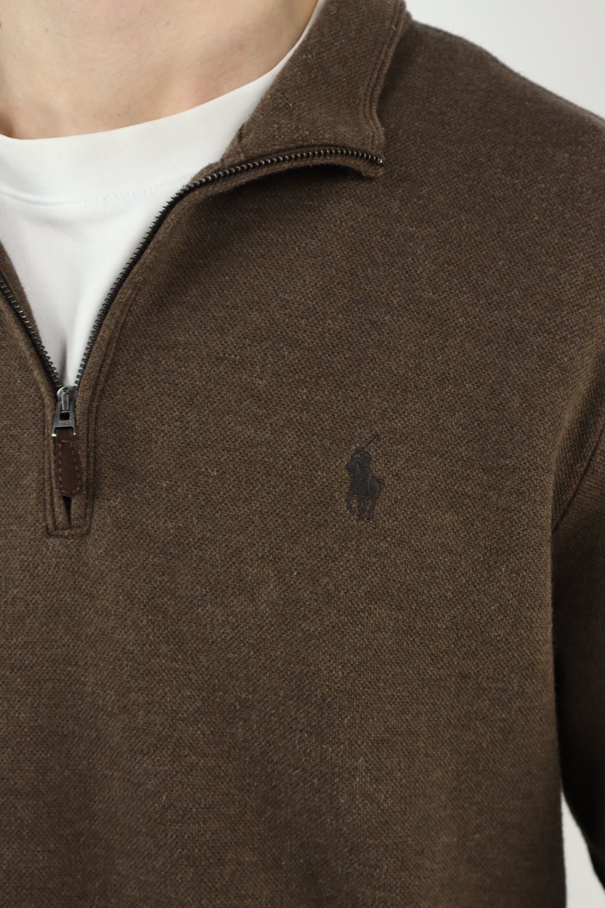 Ralph Lauren trui met kwart rits - L