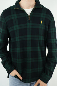Ralph Lauren trui met kwart rits - M