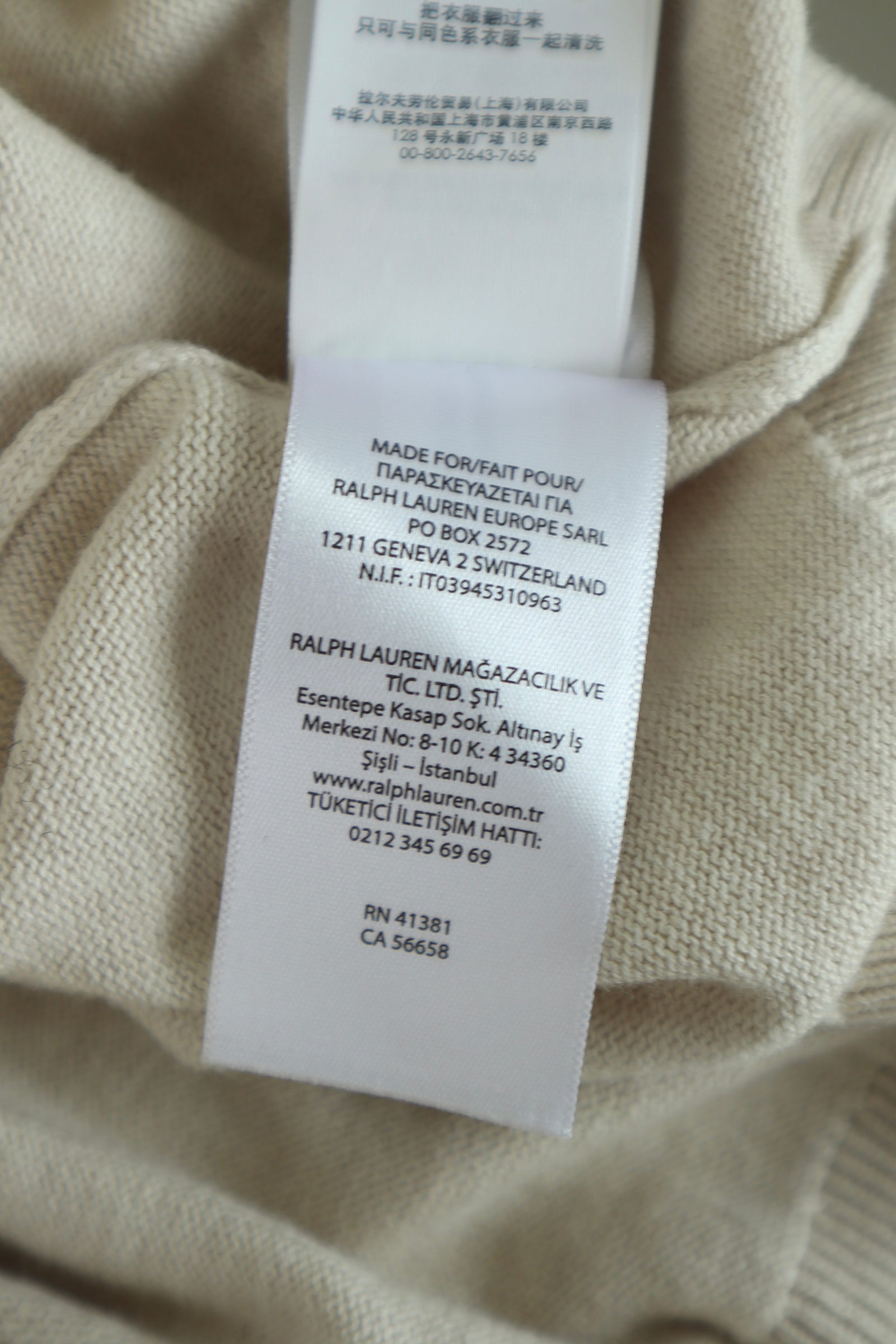 Ralph Lauren trui met ronde hals - L