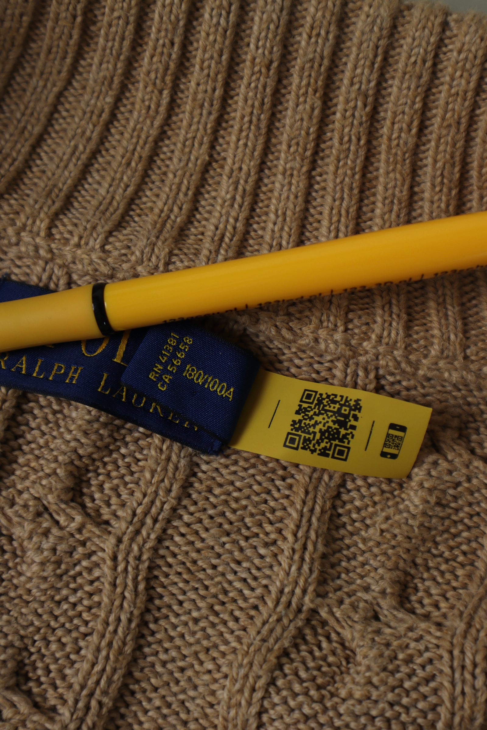 Ralph Lauren kabel quarter zip - L