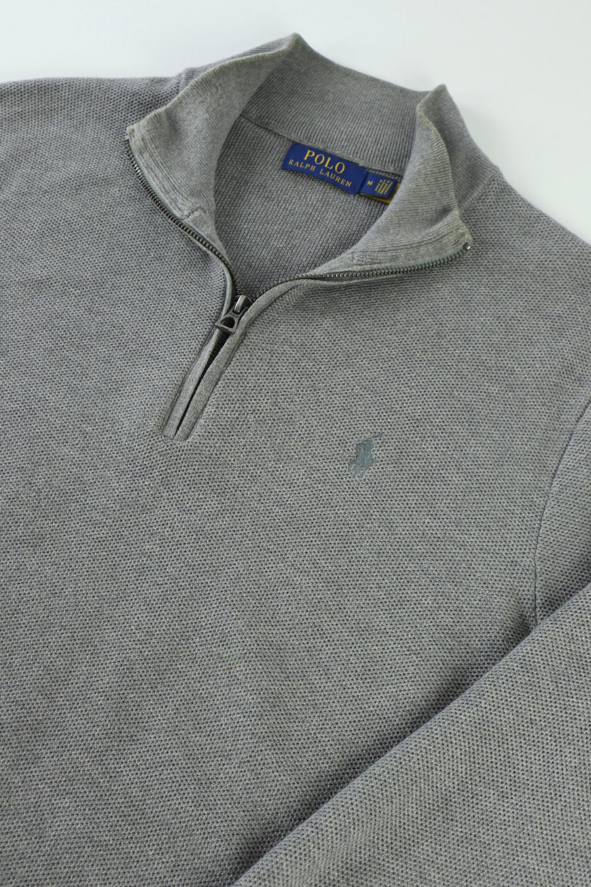 Ralph Lauren trui met kwart rits - M