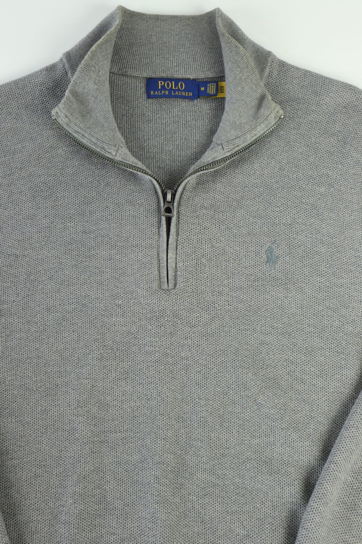 Ralph Lauren trui met kwart rits - M