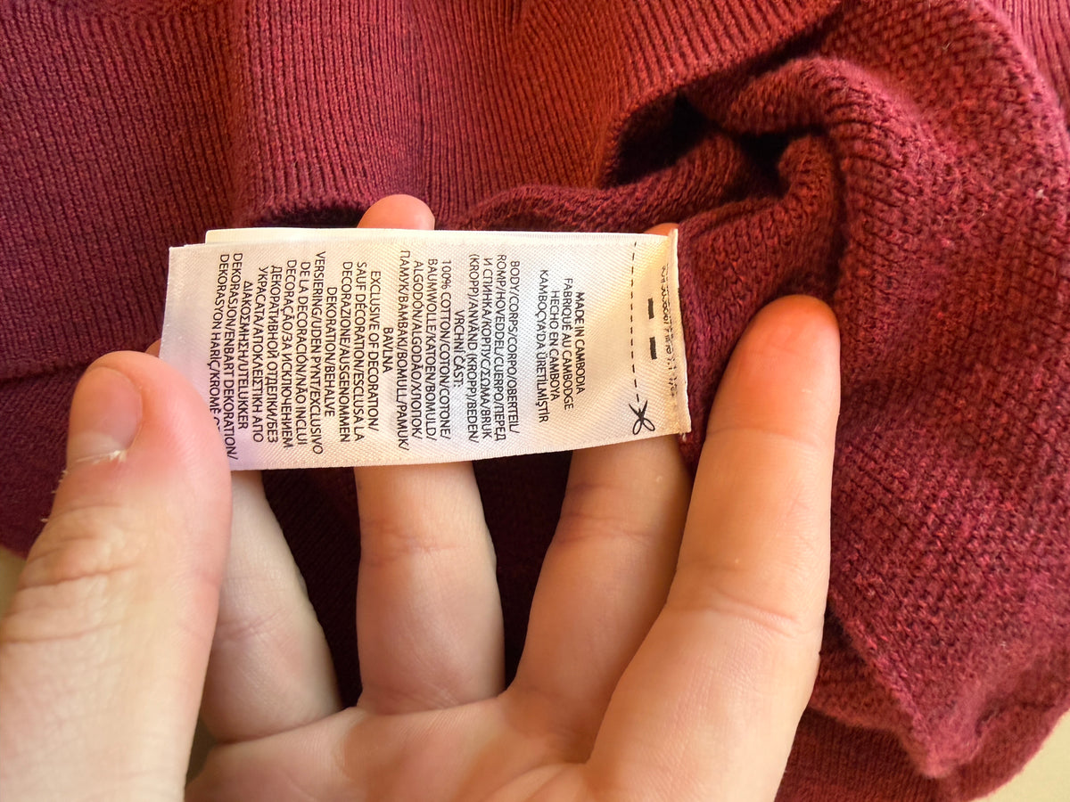 Ralph Lauren trui met kwart rits - M