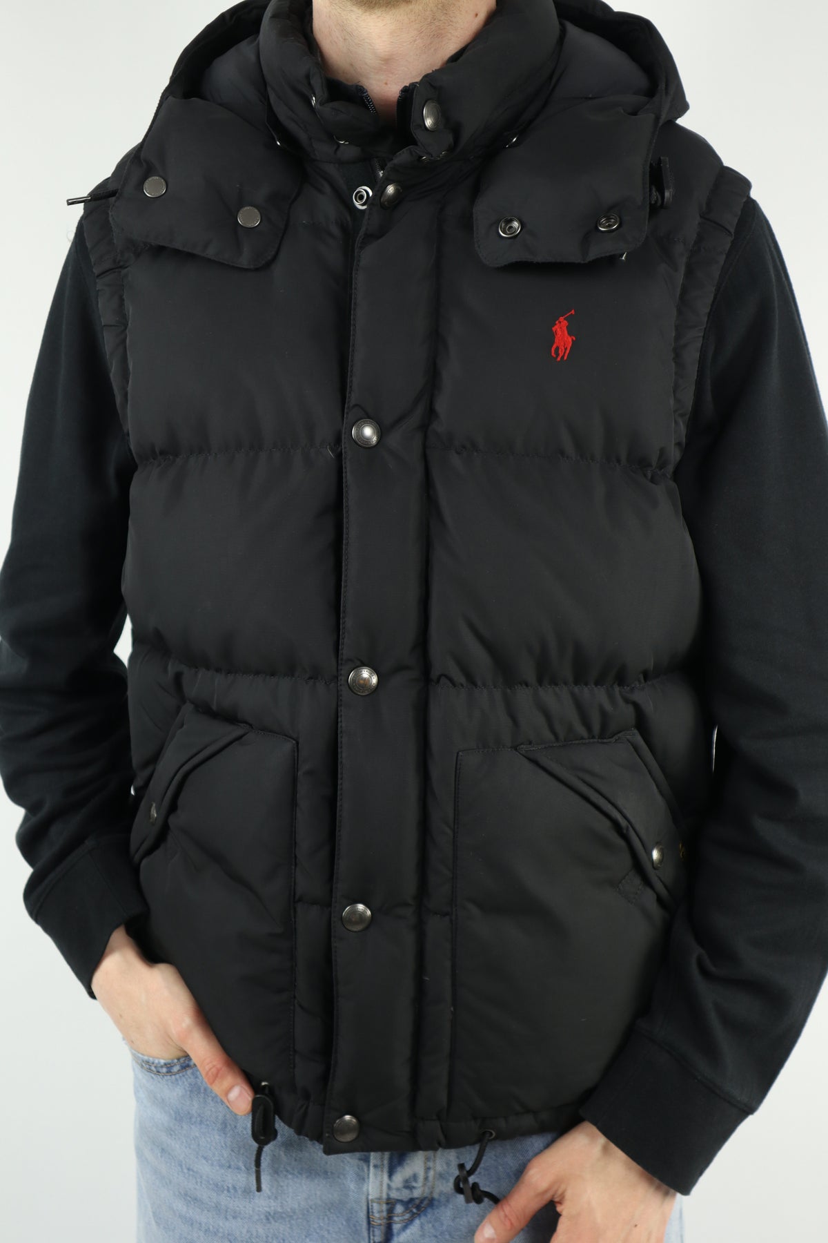 Ralph Lauren bodywarmer met capuchon - M