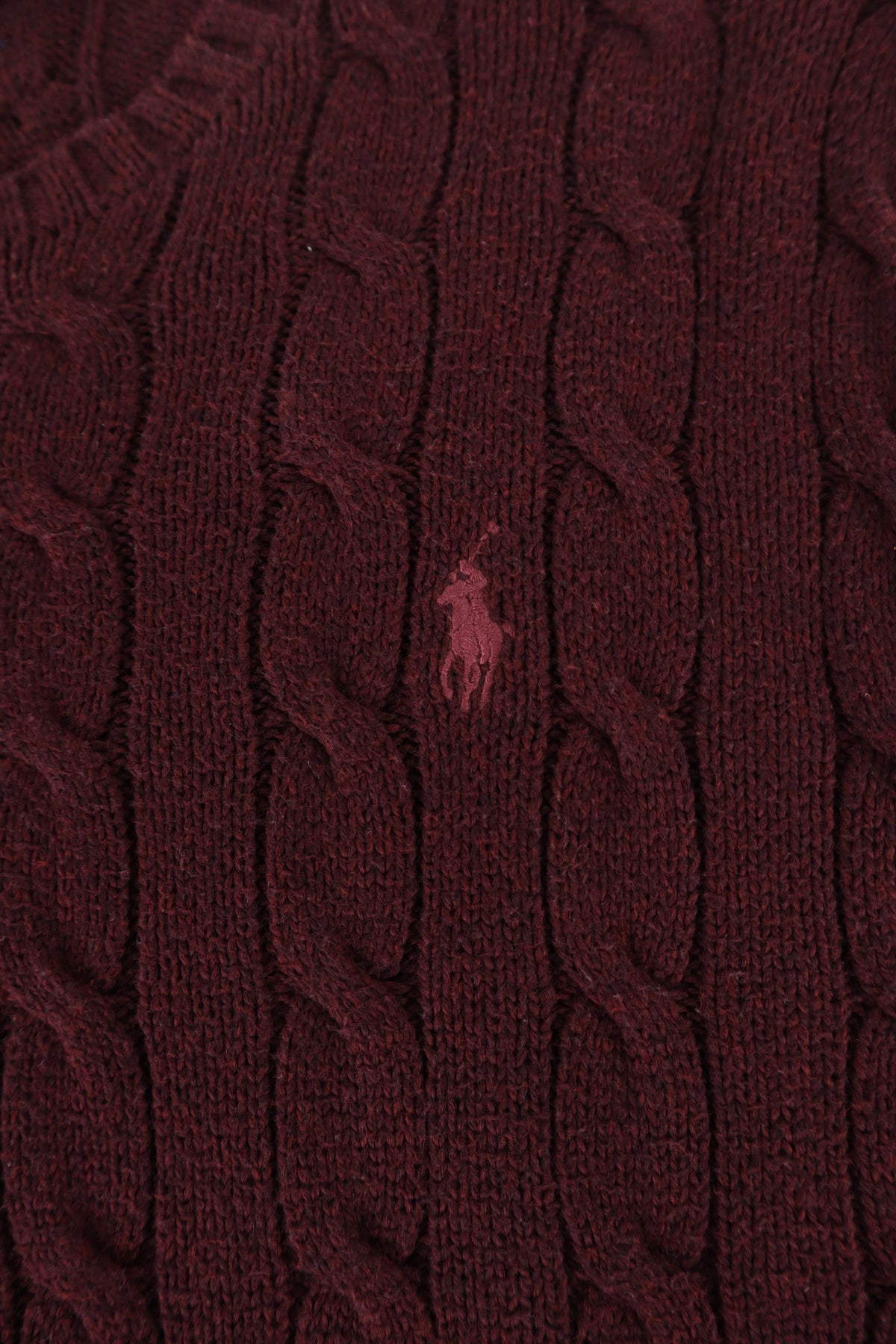Ralph Lauren kabeltrui met ronde hals - XS