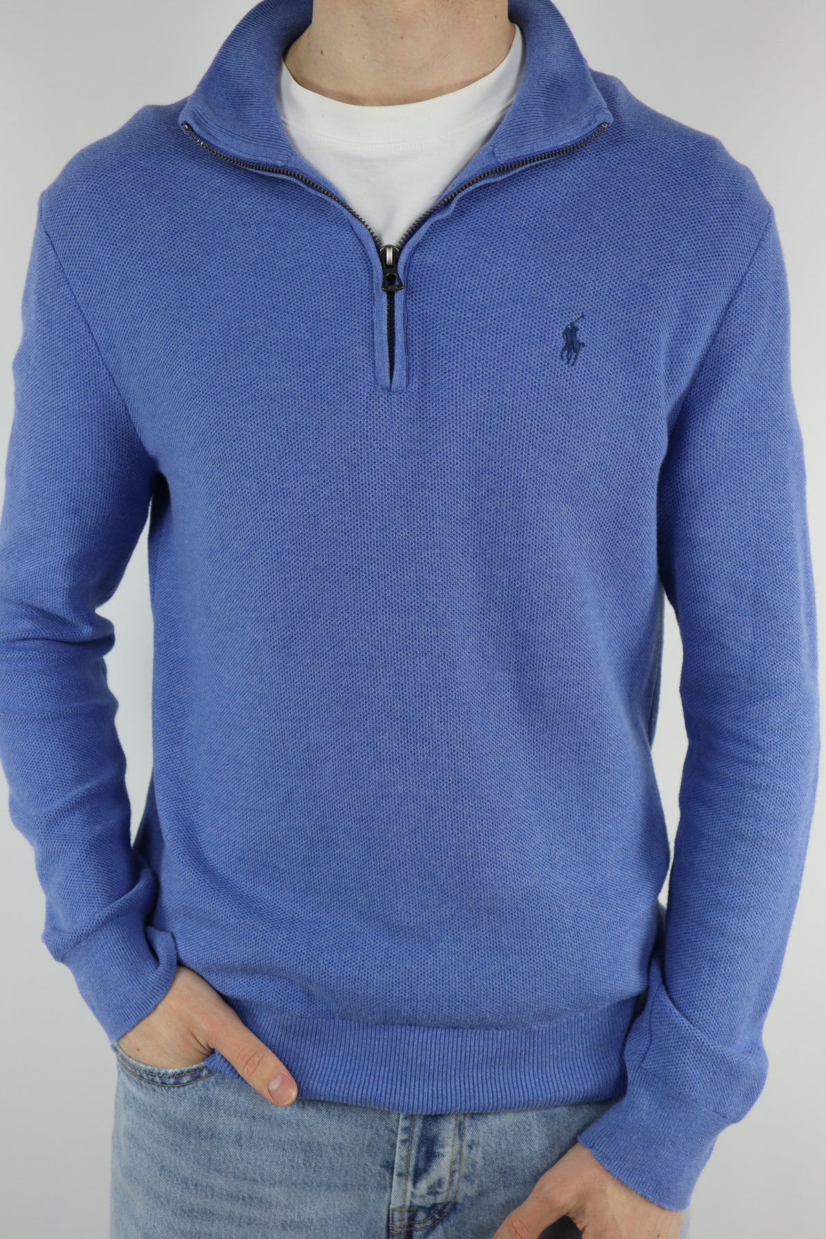 Ralph Lauren trui met kwart rits - M