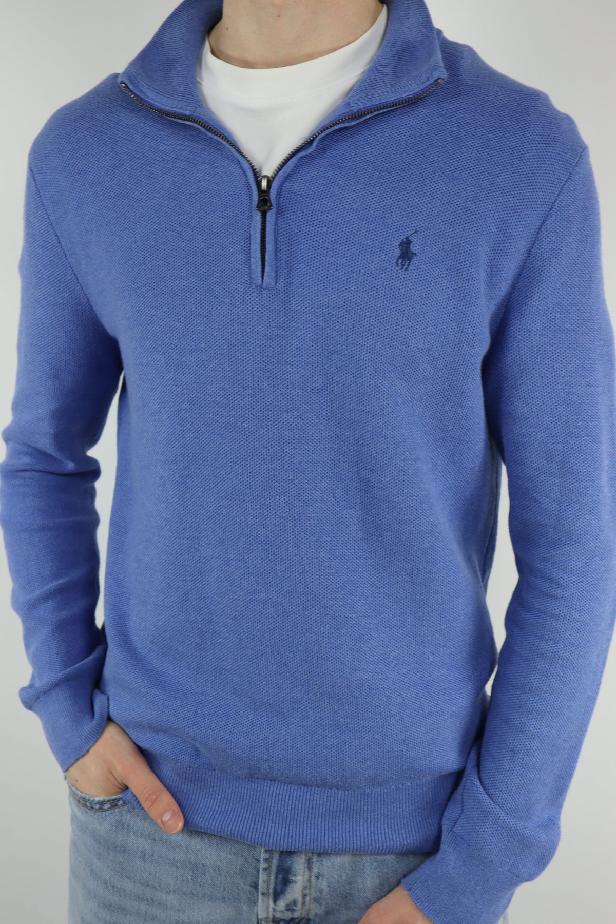 Ralph Lauren trui met kwart rits - M