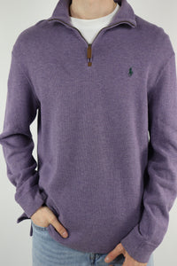 Ralph Lauren trui met kwart rits - L