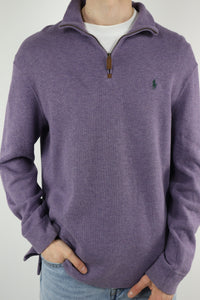 Ralph Lauren trui met kwart rits - L