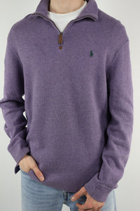 Ralph Lauren trui met kwart rits - L