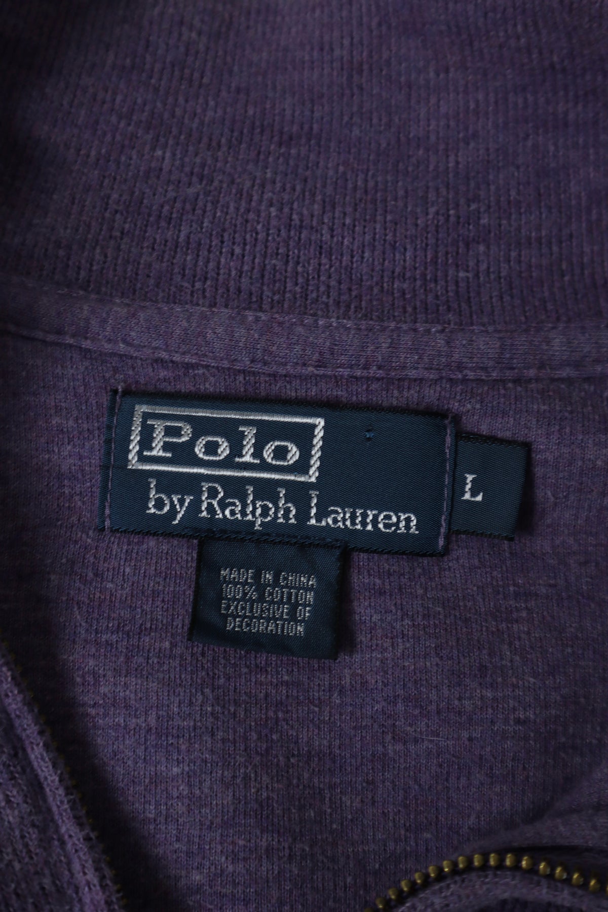 Ralph Lauren trui met kwart rits - L