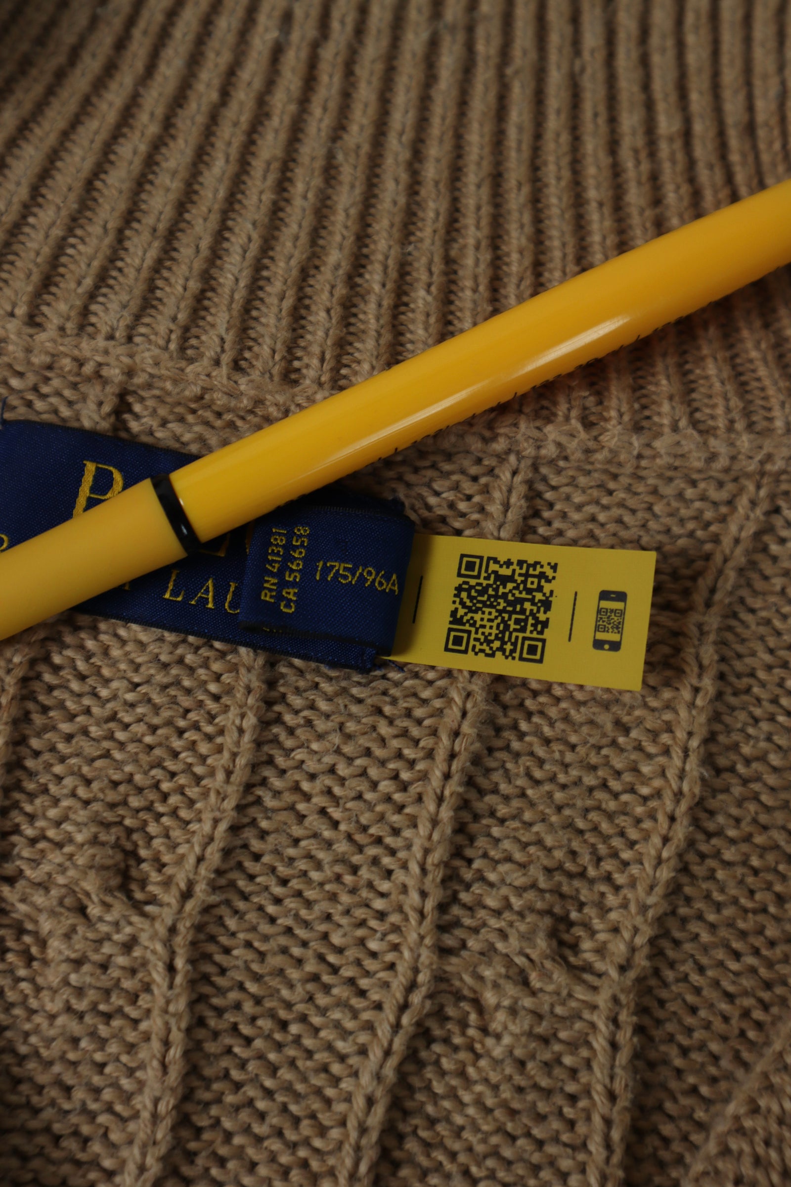 Ralph Lauren kabel quarter zip - M