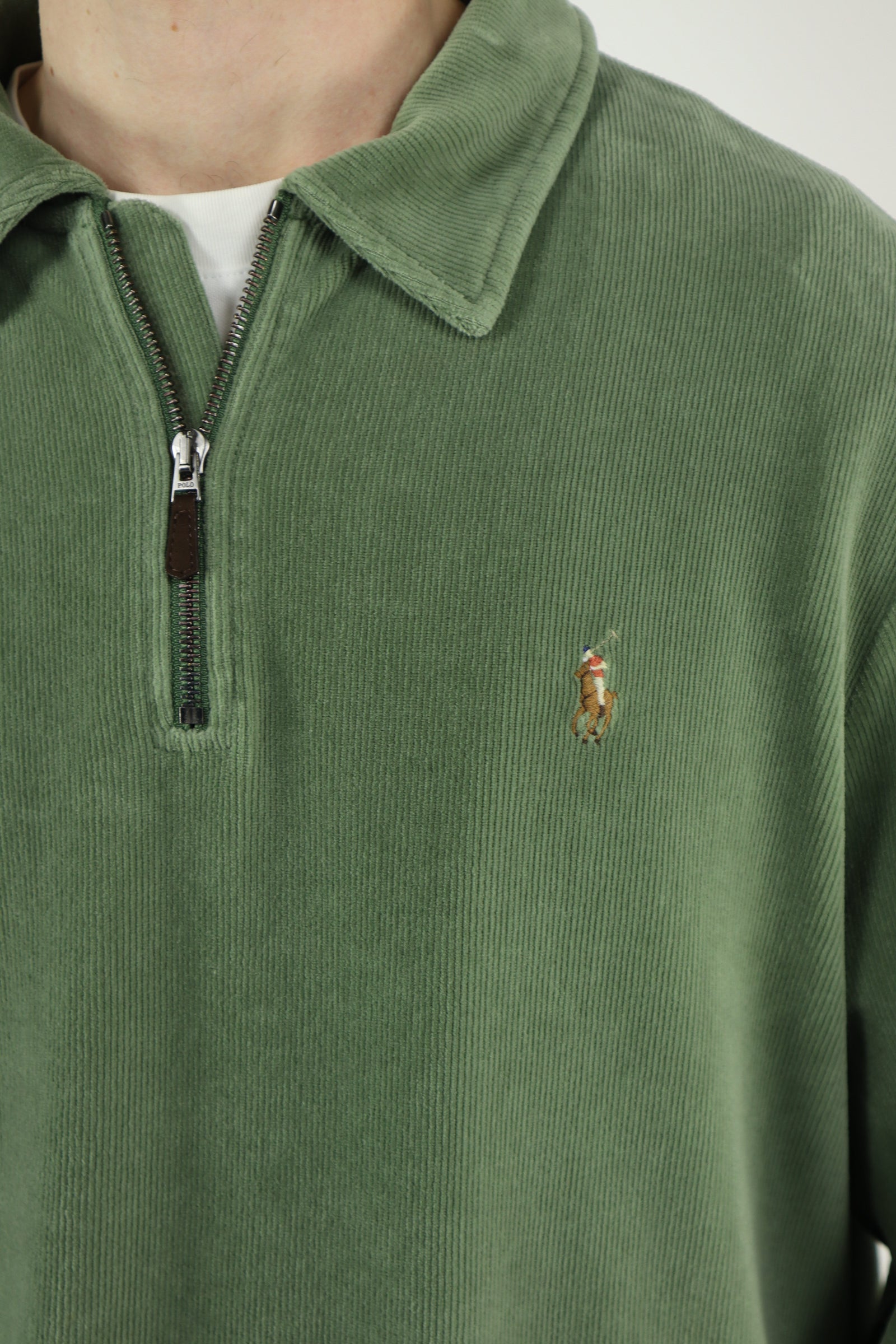 Ralph Lauren corduroy quarter zip - XL