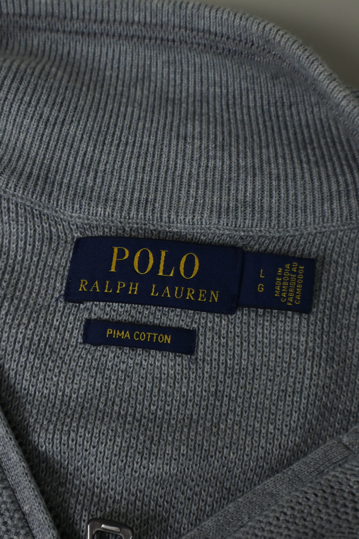 Ralph Lauren trui met kwart rits - L