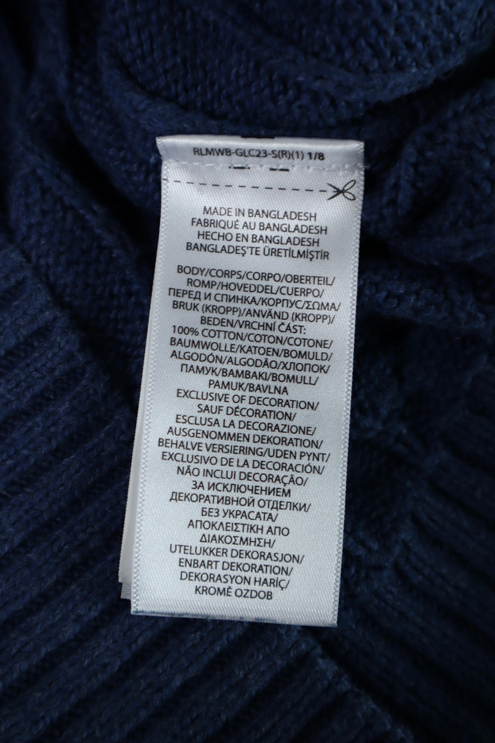 Ralph Lauren kabeltrui - S