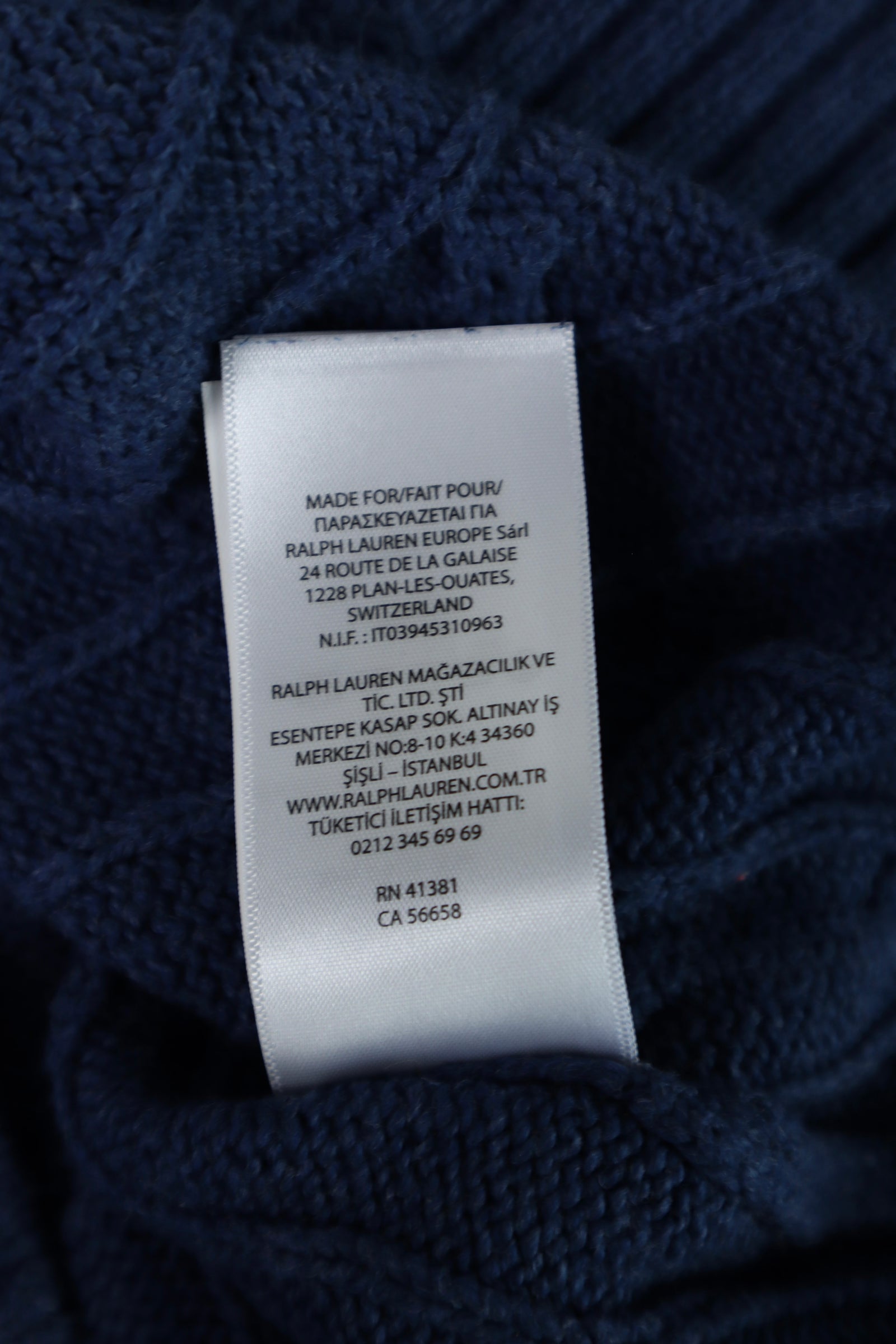 Ralph Lauren kabeltrui - S